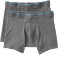 Mens Plain Black Grey Cotton Underwear Boxer Shorts